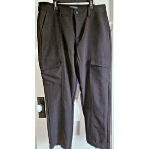 NWT MODERNSUPPLY by sanctuary black Sz‎ 31 woman Cargo pants cropped stretchy